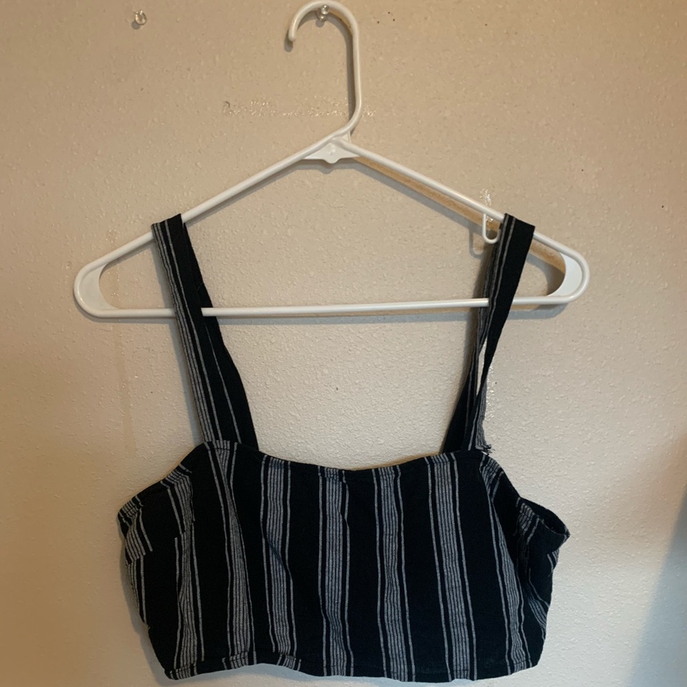 Striped crop-top